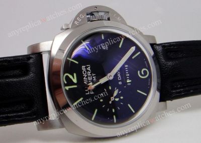 Panerai Luminor 8 Days GMT Genuine High-Quality Leather Band Watch